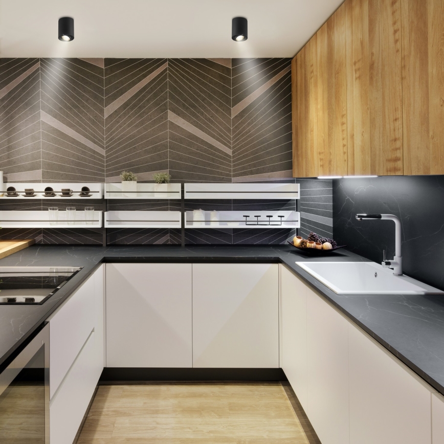 Brilagi - Spot LED RGBW encastrable dimmable MIA 1xGU10/6W/230V 3000K 100x80 mm noir + télécommande