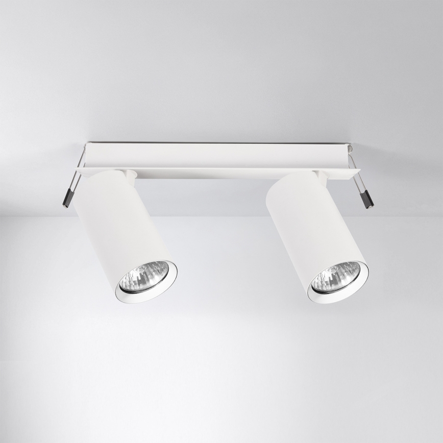 Brilagi - Spot encastrable SELE 2xGU10/30W/230V blanc