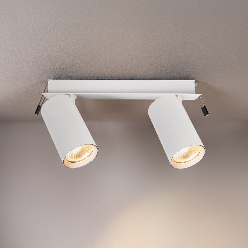 Brilagi - Spot encastrable SELE 2xGU10/30W/230V blanc