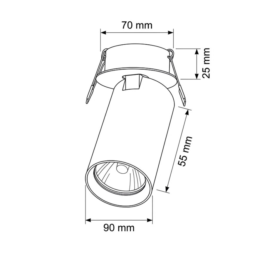 Brilagi - Spot encastré SELE 1xGU10/30W/230V blanc