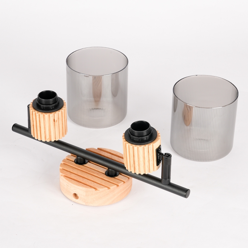 Brilagi - Spot HYGGE 2xE14/15W/230V bois/fumé