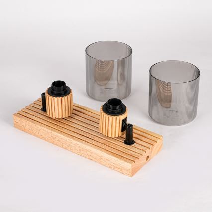 Brilagi - Spot HYGGE 2xE14/15W/230V bois/fumé