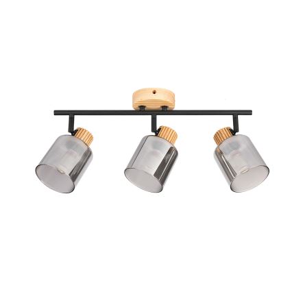 Brilagi - Spot HYGGE 3xE14/15W/230V bois/fumé