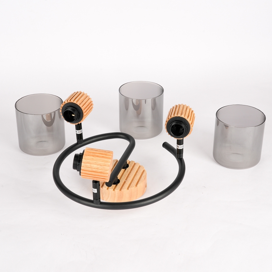 Brilagi - Spot HYGGE 3xE14/15W/230V bois/fumé