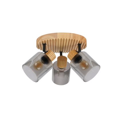 Brilagi - Spot HYGGE 3xE14/15W/230V bois/fumé