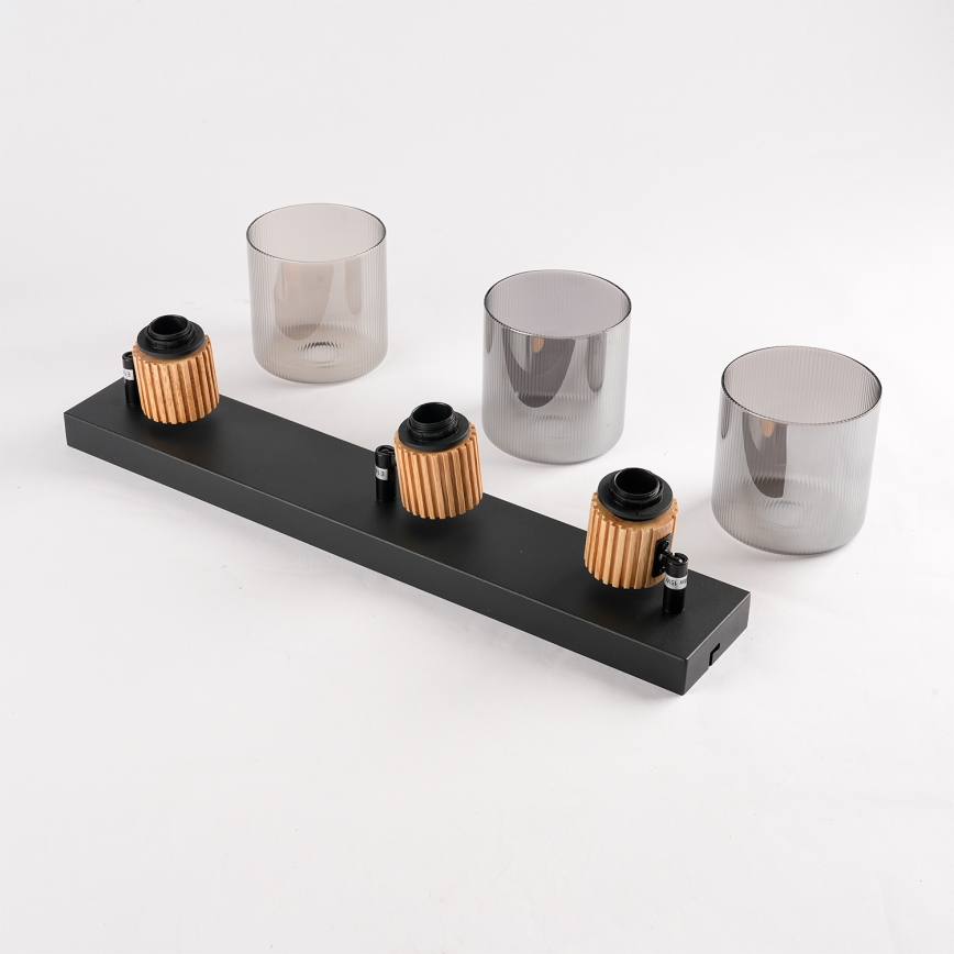 Brilagi - Spot HYGGE 3xE14/15W/230V noir/fumé