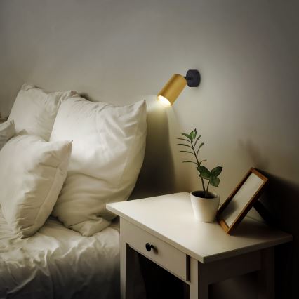 Brilagi - Spot LED RGBW dimmable SELE GOLDEN 1xGU10/6W/230V 3000K noir/or