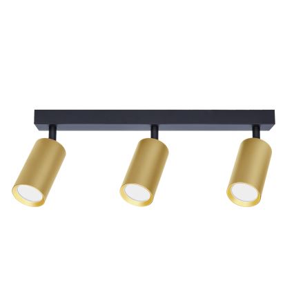 Brilagi - Spot LED RGBW dimmable SELE GOLDEN 3xGU10/6,5W/230V 2700-6500K noir/doré