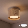 BRILAGI - Spot LED BACKLIT 1xGX53/15W/230V + LED/3W Ø 10 cm décor chêne