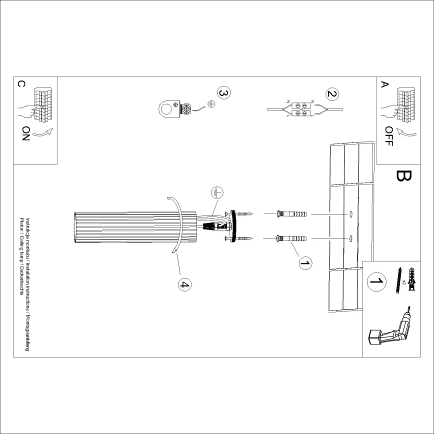 Brilagi - Spot LED CRESTO 1xGU10/10W/230V 30 cm crème