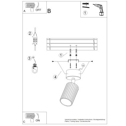 Brilagi - Spot LED CRESTO 1xGU10/10W/230V doré