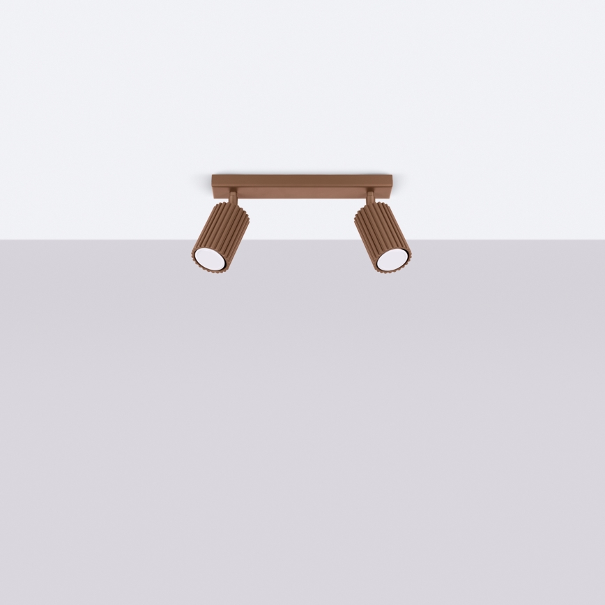 Brilagi - Spot LED CRESTO 2xGU10/10W/230V marron