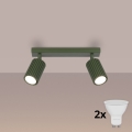 Brilagi - Spot LED CRESTO 2xGU10/10W/230V vert