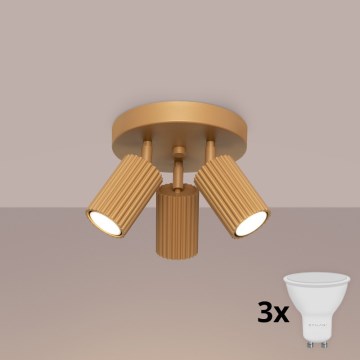 Brilagi - Spot LED CRESTO 3xGU10/10W/230V doré