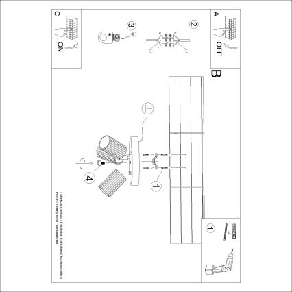 Brilagi - Spot LED CRESTO 3xGU10/10W/230V marron