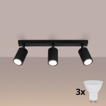 Brilagi - Spot LED CRESTO 3xGU10/10W/230V noir