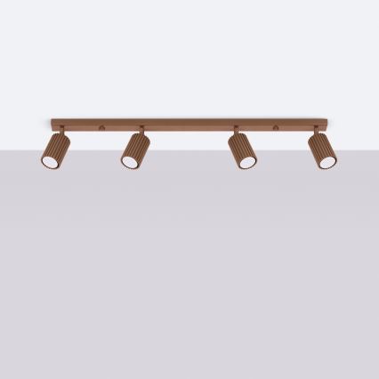 Brilagi - Spot LED CRESTO 4xGU10/10W/230V marron