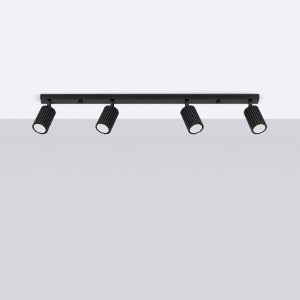 Brilagi - Spot LED CRESTO 4xGU10/10W/230V noir