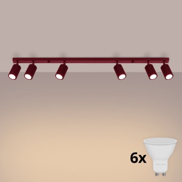 Brilagi - Spot LED CRESTO 6xGU10/10W/230V bordeaux