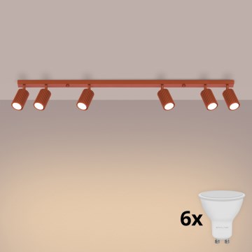 BRILAGI - Spot LED CRESTO 6xGU10/10W/230V orange