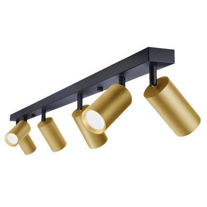 Brilagi - Spot LED dimmable SELE GOLDEN 6xGU10/6,5W/230V 2700-6500K noir/doré
