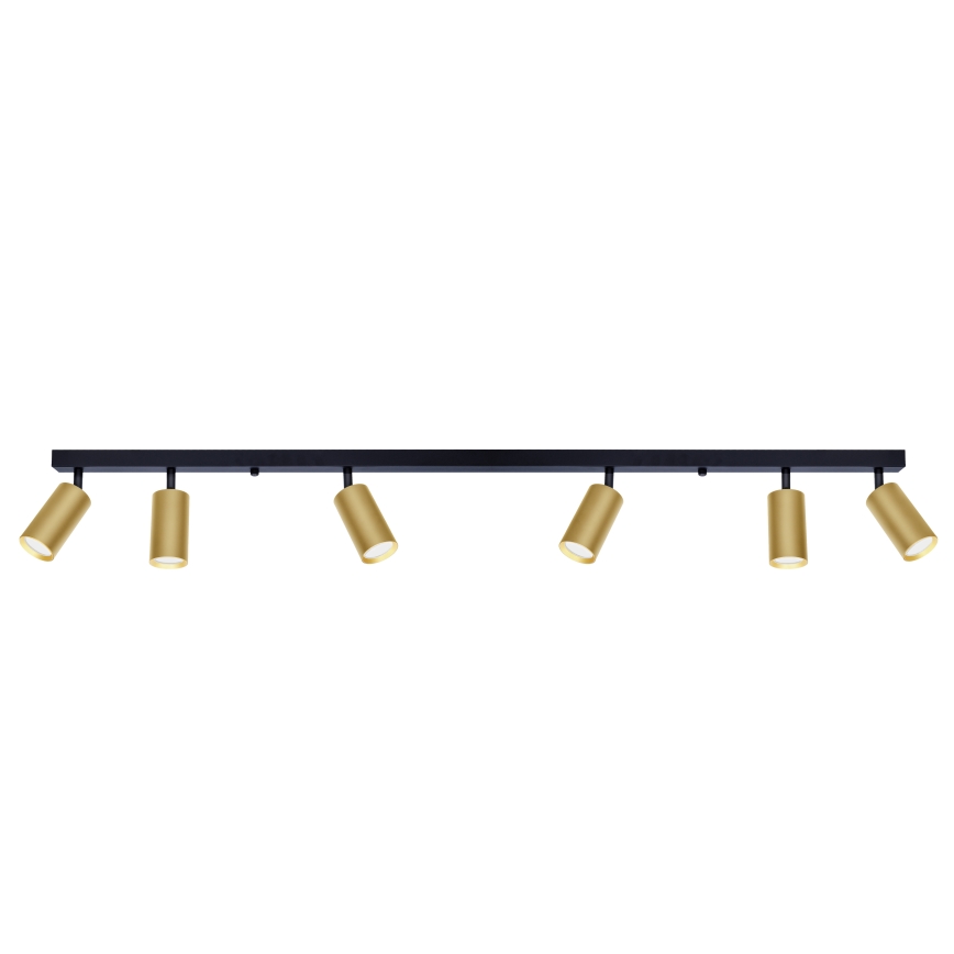 Brilagi - Spot LED dimmable SELE GOLDEN 6xGU10/6,5W/230V 2700-6500K noir/doré