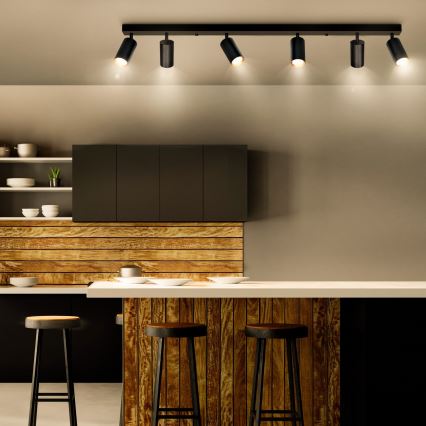 Brilagi - Spot LED dimmable SELE 6xGU10/6,5W/230V 2700-6500K noir/doré