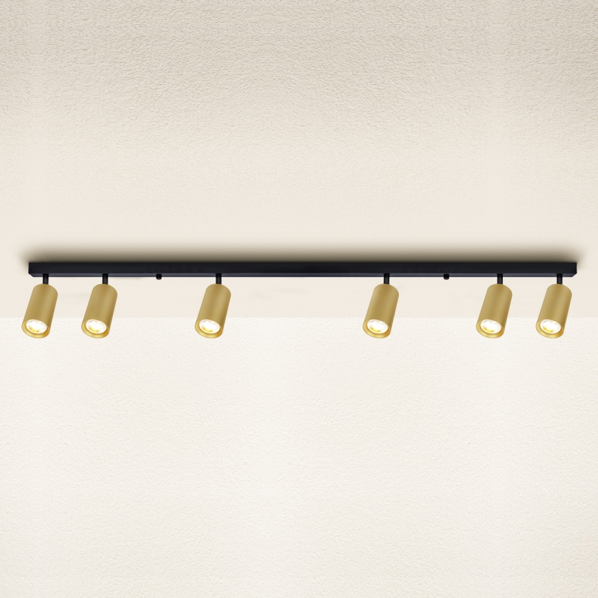 Brilagi - Spot LED dimmable SELE GOLDEN 6xGU10/6,5W/230V 2700-6500K noir/doré