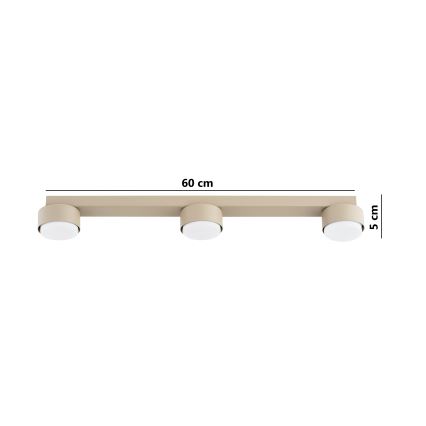 Brilagi - Spot LED encastrable MONO 3xGX53/30W/230V beige