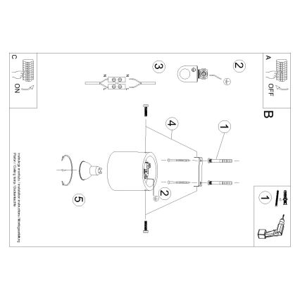 Brilagi -  Spot LED FRIDA 1xGU10/7W/230V béton