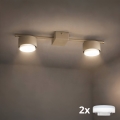 Brilagi - Spot LED MONO 2xGX53/30W/230V beige