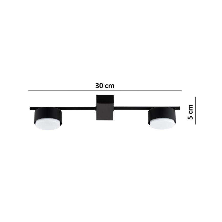 Brilagi - Spot LED MONO 2xGX53/30W/230V noir