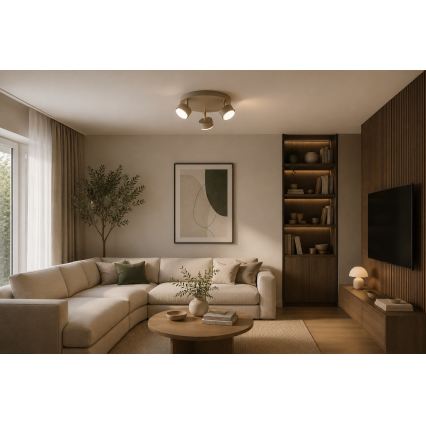 Brilagi - Spot LED MONO 3xGX53/30W/230V beige/doré