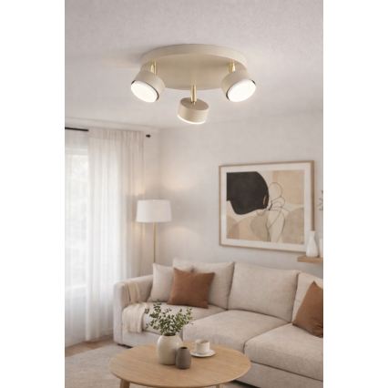 Brilagi - Spot LED MONO 3xGX53/30W/230V beige/doré