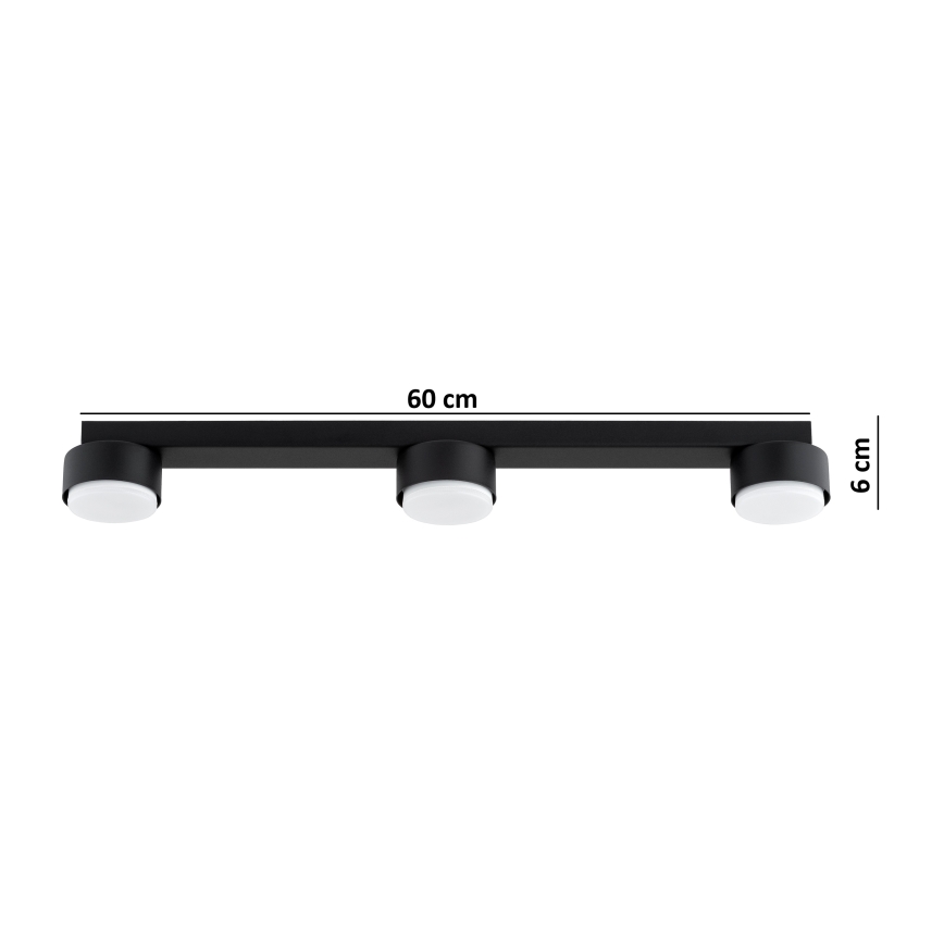 Brilagi - Spot LED MONO 3xGX53/30W/230V noir