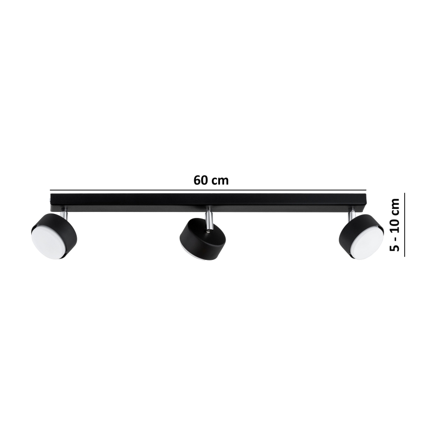 Brilagi - Spot LED MONO 3xGX53/30W/230V noir