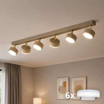 Brilagi - Spot LED MONO 6xGX53/30W/230V beige/doré