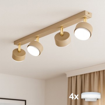 Brilagi - Spot LED RGB+CCT à intensité variable MONO 4xGX53/14W/230V 2700–6500K Wi‑Fi Tuya beige