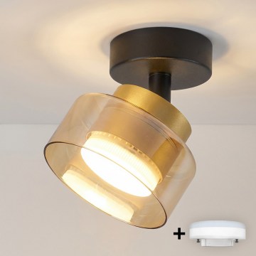 Brilagi - Spot LED RGB+CCT dimmable AURA LUX 1xGX53/14W/230V 2700-6500K Wi-Fi Tuya noir/doré