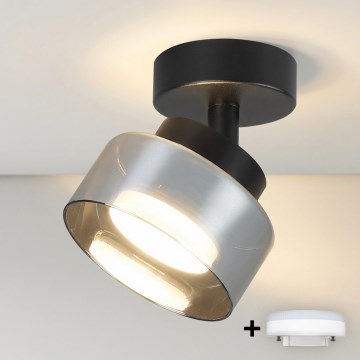Brilagi - Spot LED RGB+CCT dimmable AURA LUX 1xGX53/14W/230V 2700-6500K Wi-Fi Tuya noir/fumé