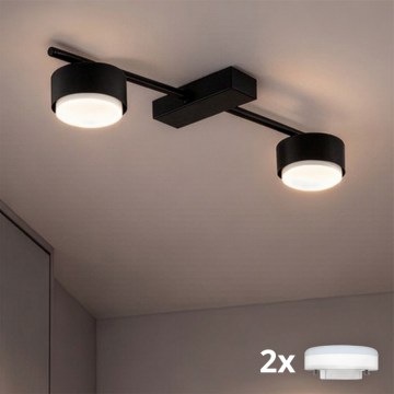 Brilagi - Spot LED RGB+CCT dimmable MONO 2xGX53/14W/230V 2700-6500K Wi-Fi Tuya noir