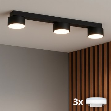 Brilagi - Spot LED RGB+CCT dimmable MONO 3xGX53/14W/230V 2700-6500K Wi-Fi Tuya noir