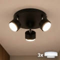 Brilagi - Spot LED RGB+CCT dimmable MONO 3xGX53/14W/230V 2700-6500K Wi-Fi Tuya noir