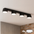 Brilagi - Spot LED RGB+CCT dimmable MONO 4xGX53/14W/230V 2700-6500K Wi-Fi Tuya noir