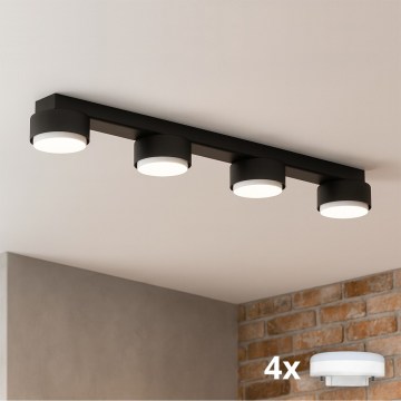 Brilagi - Spot LED RGB+CCT dimmable MONO 4xGX53/14W/230V 2700-6500K Wi-Fi Tuya noir