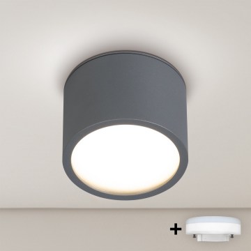 Brilagi - Spot LED RGB+CCT dimmable pour salle de bains SMOOTH1xGX53/14W/230V 2700-6500K Wi-Fi Tuya anthracite IP65