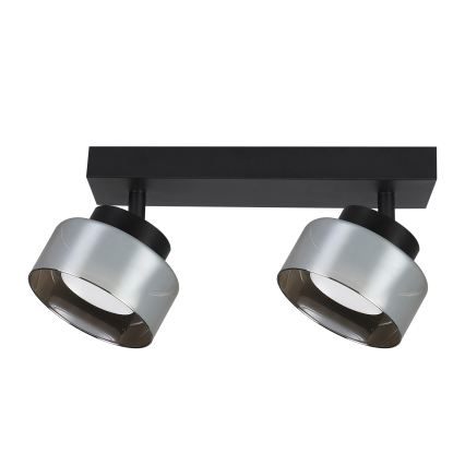Brilagi - Spot LED RGB+CCT dimmable AURA LUX 2xGX53/14W/230V 2700-6500K Wi-Fi Tuya noir/fumé