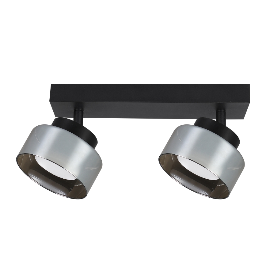 Brilagi - Spot LED RGB+CCT dimmable AURA LUX 2xGX53/14W/230V 2700-6500K Wi-Fi Tuya noir/fumé