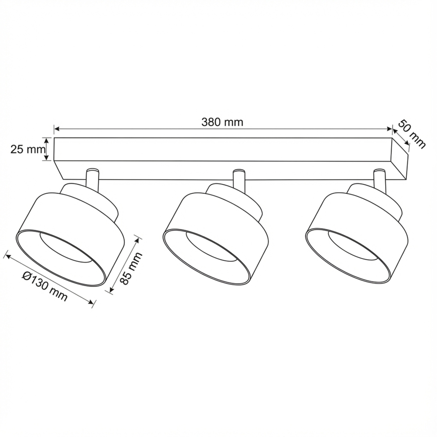 Brilagi - Spot LED RGB+CCT dimmable AURA LUX 3xGX53/14W/230V 2700-6500K Wi-Fi Tuya noir/or
