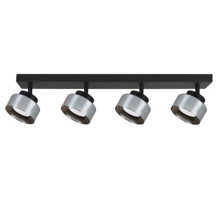 Brilagi - Spot LED RGB+CCT dimmable AURA LUX 4×GX53/14W/230V 2700–6500K Wi‑Fi Tuya noir/fumé